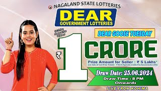 LOTTERY SAMBAD DEAR 8 PM 25062024 NAGALAND LOTTERY LIVE DEAR LOTTERY LIVE LOTTERY SAMBAD LIVE [upl. by Atnauqal]