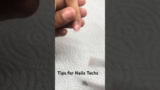 Tips for Nail Techs 💅🏽 shortnails polygelnails polygelapplication [upl. by Anaujd245]