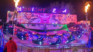 Ryan Pearsons quotMidNight Expressquot Matterhorn at Loughborough Fair 24 [upl. by Eleph363]