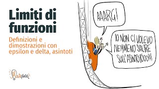 Limiti di funzioni  Definizioni e dimostrazioni con epsilon e delta asintoti  Matepensa [upl. by Uriiah]