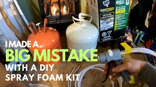 How to Use DAP Touch N Foam 600 Spray Foam Kits Dont Make My Dumb Froth Pak Mistake [upl. by Atsirhc]