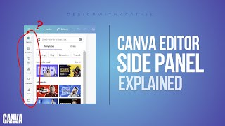 Canva Editor Side Panel Explained  Canva Tutorials for Beginners [upl. by Ardnasirhc]