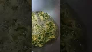 Adhunik moja r recipe tela kochu r patar pokora recipe cookingchannel [upl. by Omixam430]