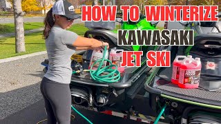 HOW TO Winterize Your Kawasaki Ultra 300 amp 310 Jet Ski PWC IN 2023 [upl. by Grosvenor]