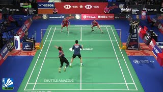 Ahsan Hendra Beat Denmark No1  Mohammad Ahsan Hendra Setiawan vs Mathias Boe Carsten Mogensen [upl. by Salter]