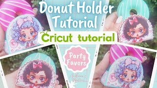 Donut holder tutorial Learn how to design in CRICUT DESIGN SPACE [upl. by Dranoel]