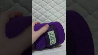 Review of Dover Saddlery purple polo wraps horse commissionsearned review [upl. by Hiltner128]