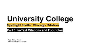 Chicago Citation Style In Text Citations amp Footnotes [upl. by Lennaj]