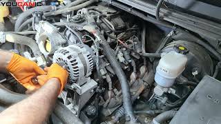 How to Replace Alternator on 20072013 Chevy Silverado amp GMC Sierra [upl. by Dena]