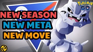 NEW SEASON BEST GREAT LEAGUE TEAM WITH STEELIX WITH NEW CHARGE MOVE IN POKEMON GO BATTLE LEAGUE [upl. by Annayi]