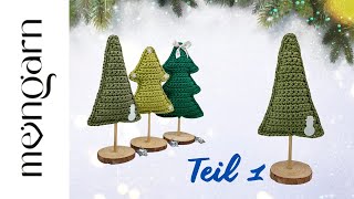 🎄Tannenbaum Dekoration Weihnachten einfach häkeln Teil 1 [upl. by Birdt]