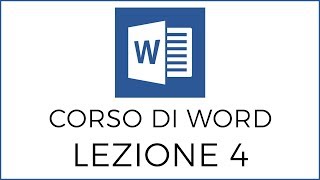 4 Corso di Word Inserire Immagini e Tabelle [upl. by Nolie952]