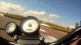 HARLEY DAVIDSON XR1200 TESTE NA PISTA DO VELOPARK  2013 [upl. by Rolecnahc162]