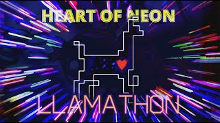 ONLINE EVENT  HEART OF NEON LLAMATHON APRIL 22nd [upl. by Imef]