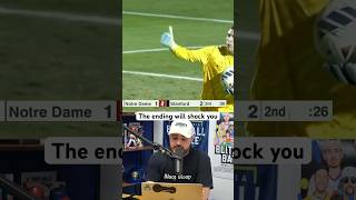 Impossible goal wins the game a breakdown soccer football sports stanford notredame goal [upl. by Ladd]