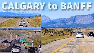 Scenic CALGARY to BANFF drive [upl. by Dewees528]