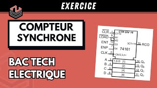 ÉLECTRIQUE ⚡ Part 6  Compteur Synchrone Exercice sur le chronogramme [upl. by Suravart]