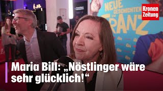 Maria Bill „Nöstlinger wäre sehr glücklich“  kronetv STREAM ON [upl. by Ainosal448]