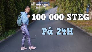 Kan vi gå 100 000 steg på 24h [upl. by Atik]