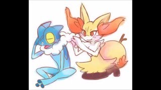 Delphox y Greninja Braixen y Frogadier [upl. by Notsgnal295]