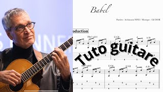 Babel  Gil DOR  Tuto guitare [upl. by Carmelo]