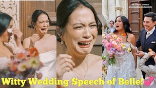 Isabelle Daza NONSTOP HAGULHOL amp IYAK sa WEDDING ni Ava Diaz  her WITTY WEDDING SPEECH  Puglia💞 [upl. by Ivetts239]