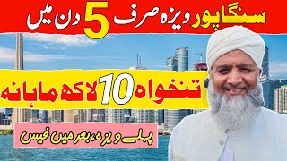 Singapore Work Visa For pakistani  High Salary Country  How To Apply Singapore Work Visa [upl. by Jone]