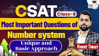 Number system With Unique amp Basic Approach l Previous Years Questions  Class 8l StudyIQ IAS Hindi [upl. by Gaelan712]