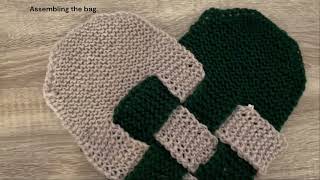 I Heart Christmas Bag  pattern by Knitary Design  supporting video [upl. by Comethuauc]