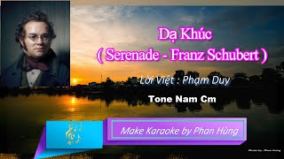 Dạ KhúcSerenade Karaoke Tone Nam Cm [upl. by Cooke]