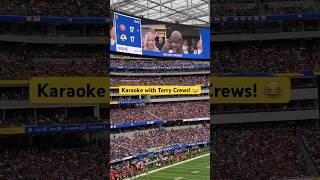 Terry Crews quotA Thousand Milesquot Karaoke at 2023 Rams vs 49ers Game shorts karaoke rams 49ers [upl. by Owiat]