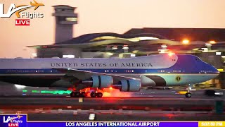 🔴LIVE AIR FORCE ONE at LAX  LAX LIVE  LAX Plane Spotting [upl. by Adnawaj977]