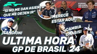 ¡¡ULTIMA HORA GP de BRASIL COLAPINTO PRESIONA a WILLIAMS SANCION VERSTAPPEN CHECO CAMBIA CHASIS… [upl. by Scoter48]