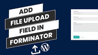 How to add file upload with Forminator Form For Free  Wordpress Tutorial [upl. by Terryn]