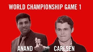 World Chess Championship 2013 Anand vs Carlsen Game 1 [upl. by Luce]