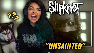 EVEN MY HUSKY LOVED IT  Slipknot  quotUnsaintedquot  FIRST TIME REACTION [upl. by Tnirb]