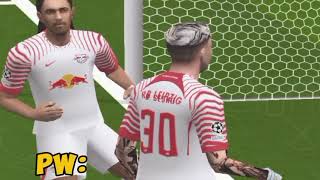 RB LEIPZIG VS INTER  PES PPSSPP 24 GAMEPLAY [upl. by Ecnaralc]