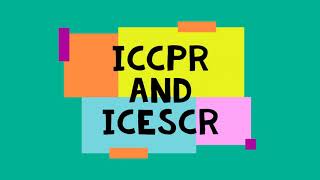 ICCPR and ICESCR [upl. by Nnylrats388]