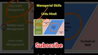 Management Managerial Skills Urdu Hindi [upl. by Vowel]