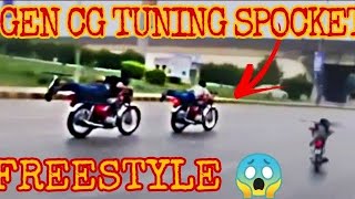 Girte Girte Bach Gaya GEN CG 125 TUNING SPOCKET Freestyle Race 😱😱 [upl. by Suirred]