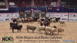 Beau Galyean and Rollz Royce Open Classic Champion 2019 NCHA Super Stakes [upl. by Narra178]