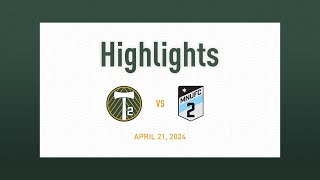 HIGHLIGHTS  Timbers2 vs MNUFC2  April 21 2024 [upl. by Analak]