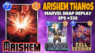 Marvel Snap Replay Episode 328  Arishem Thanos Deck [upl. by Kendal914]