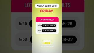 645 658 Live Draw Lotto Result  November 8 2024 Friday 9 PM lottoresulttoday [upl. by Samantha332]