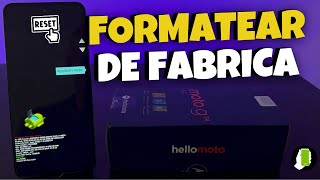 MOTOROLA G34 5G📲 Formatear RESTABLECER De Fabrica RESTAURAR Quitar Contraseña [upl. by Alliuqaj]