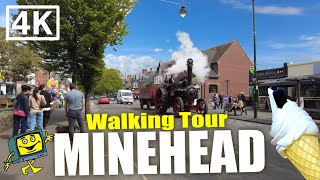 MINEHEAD Somerset UK  Town Centre to Butlins  4K Walking Tour [upl. by Romanas265]