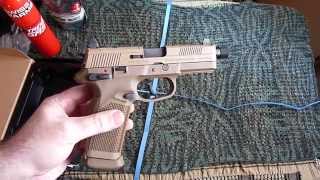 AIRSOFT Unboxing FN Herstal FNX45 Tactical CYBERGUN [upl. by Thisbee214]