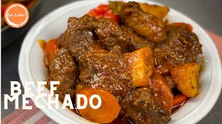 Beef Mechado Recipe  Beef Stew  Mechadong Baka  Easy to Follow Recipe [upl. by Naujtna838]