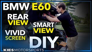 BMW 5 Series E60 BimmerTech Vivid Screen Rear View Camera and SmartView HD Apple TV 3 Install [upl. by Edge]