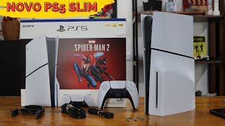 NOVO PS5 SLIM PRIMEIRO UNBOXING ABRINDO CONSOLE [upl. by Quintus790]